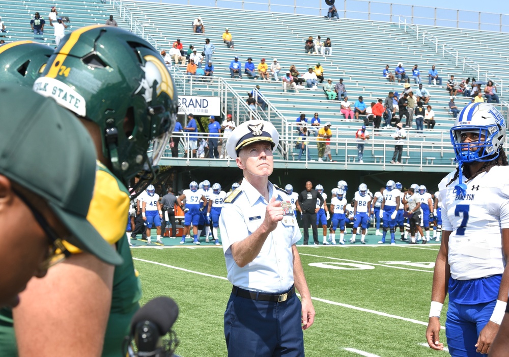 Coast Guard Atlantic Area Commander highlights partnership with Virginia-based Minority Serving Institutions visit