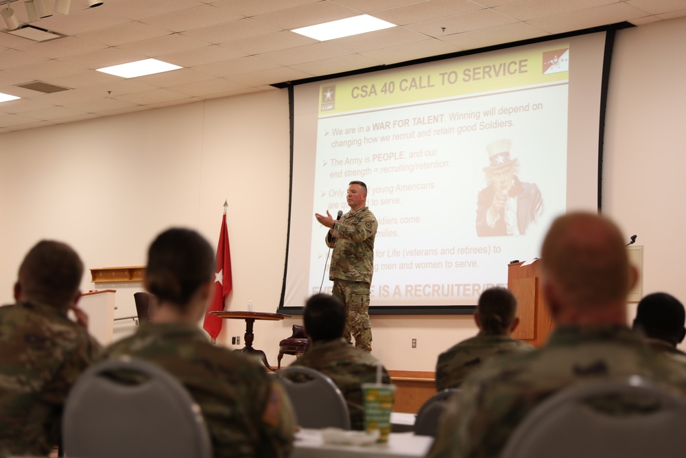 Brig. Gen. John Pippy speaks at Liberty Crossing event