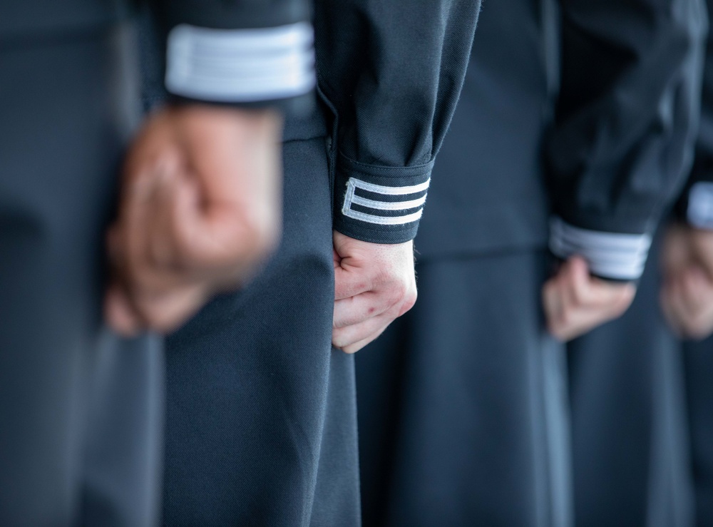 USS Gerald R. Ford Holds a Burial at Sea