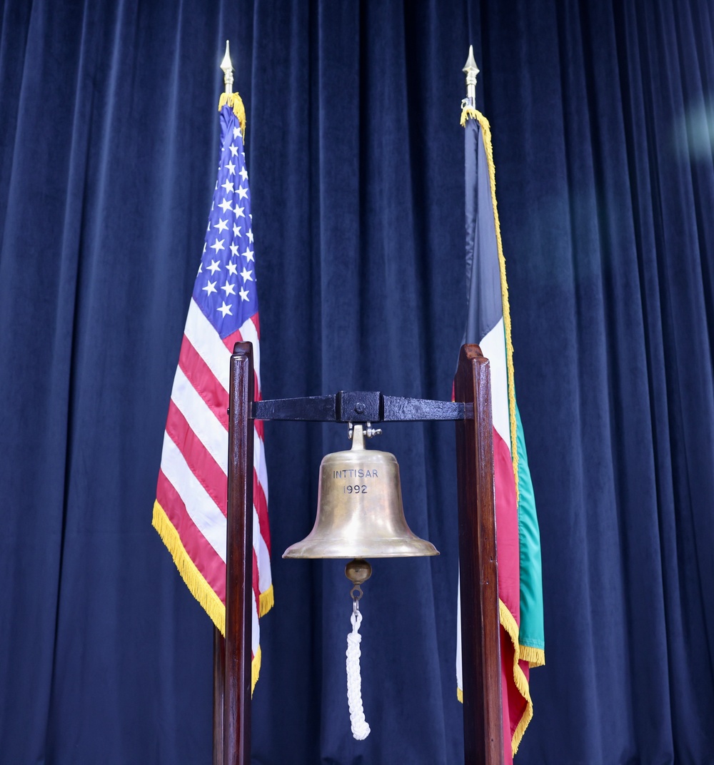 Kuwait Navy Bell Used During Patriot Day Ceremony, Sept. 2022