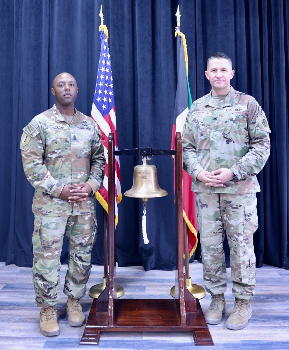 Kuwait Navy Bell Used During Patriot Day Ceremony, Sept. 2022