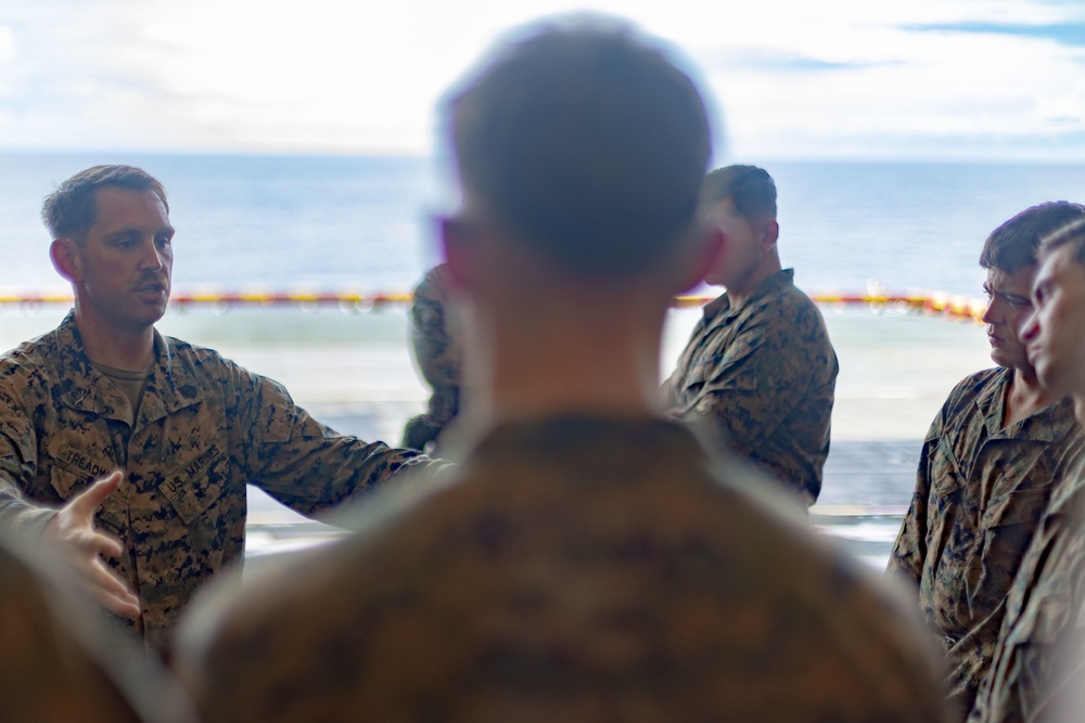 Marines Fast Rope Aboard USS Tripoli