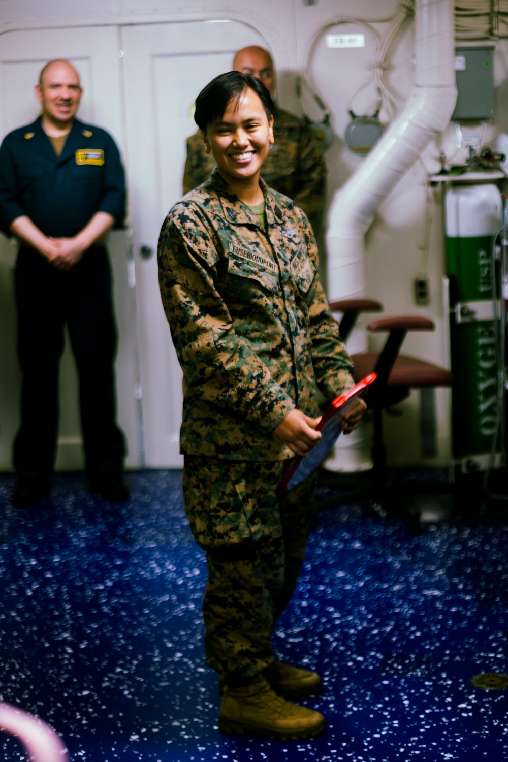 U.S. Navy Sailor Receives Meritorious Promotion Aboard USS Tripoli