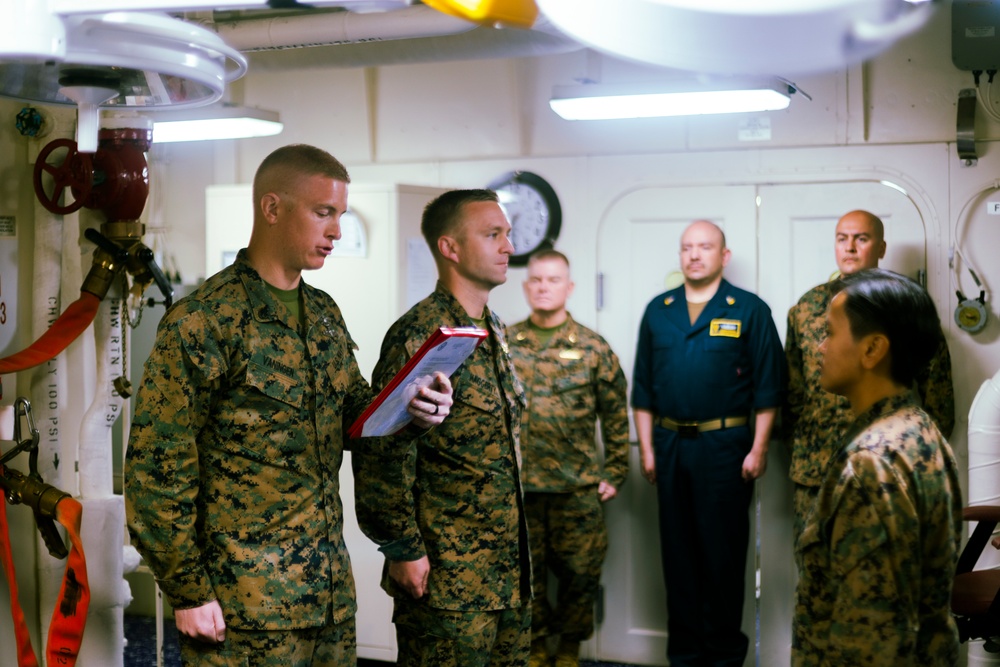 U.S. Navy Sailor Receives Meritorious Promotion Aboard USS Tripoli