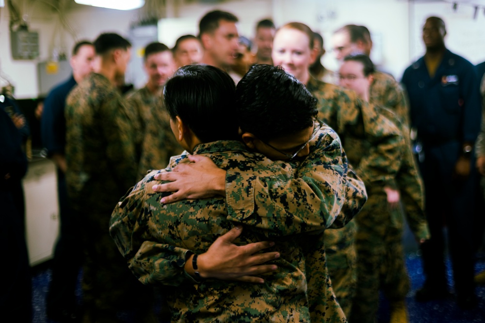 U.S. Navy Sailor Receives Meritorious Promotion Aboard USS Tripoli