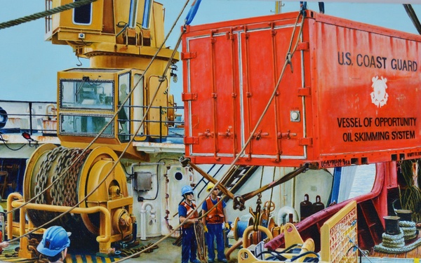US Coast Guard Art Program 2018 Collection, Ob ID# 201824, "Partnership," Leendert van der Pool, oil, 14 x 20 (24 of 28)