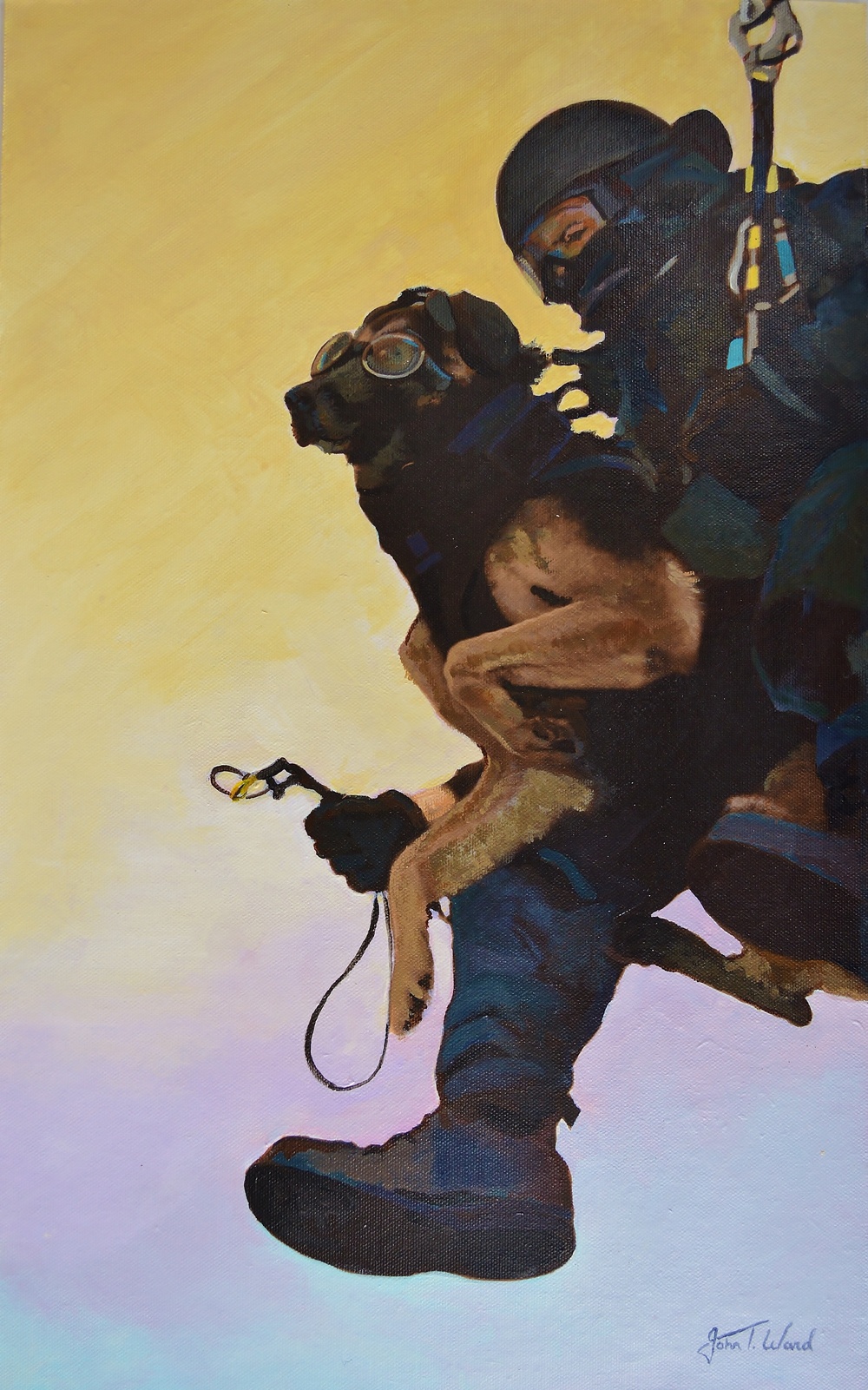 US Coast Guard Art Program 2018 Collection, Ob ID# 201827, &quot;Courageous team,&quot; John Ward (27 of 28)