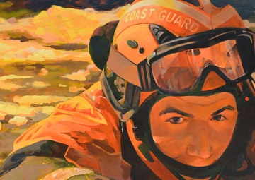 US Coast Guard Art Program 2018 Collection, Ob ID# 201828,  &quot;Frozen training,&quot; John Ward (28 of 28)