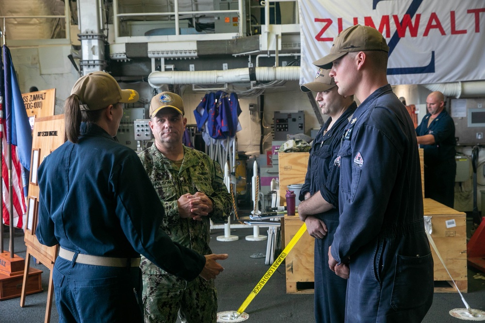 Rear Admiral Nicholson Visits USS Zumwalt