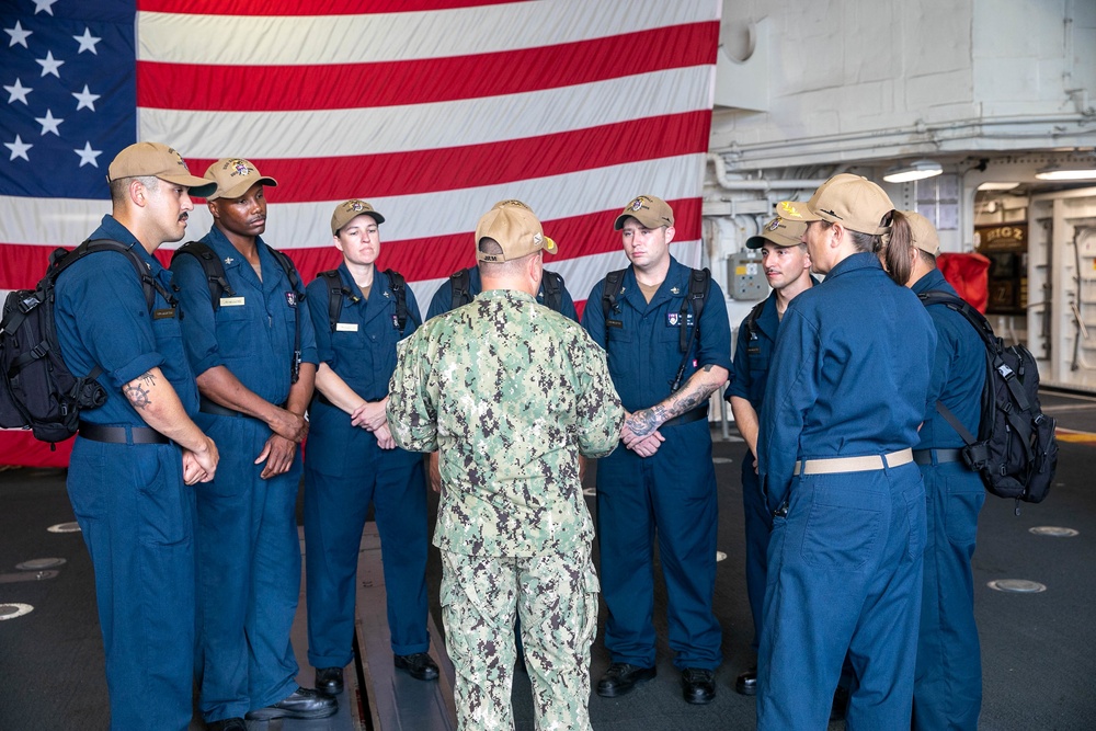 Rear Admiral Nicholson Visits USS Zumwalt