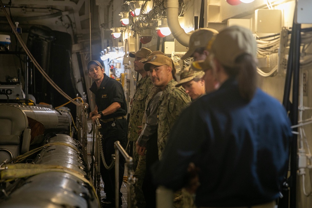 Rear Admiral Nicholson Visits USS Zumwalt