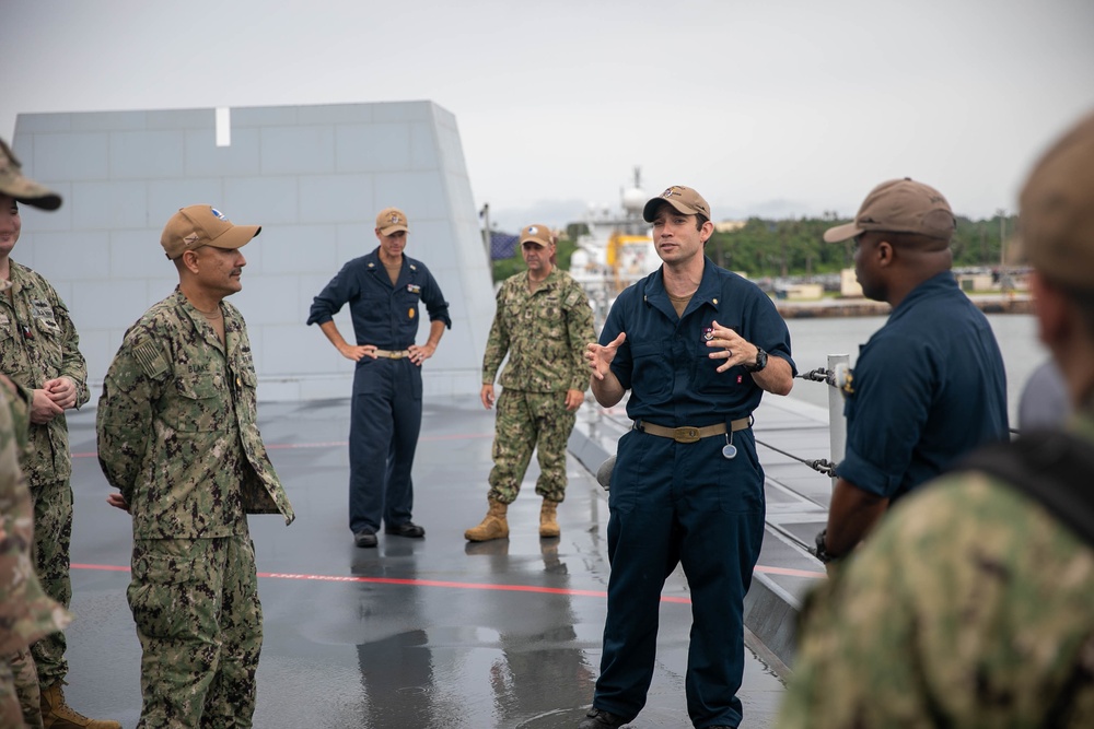 Rear Admiral Nicholson Visits USS Zumwalt