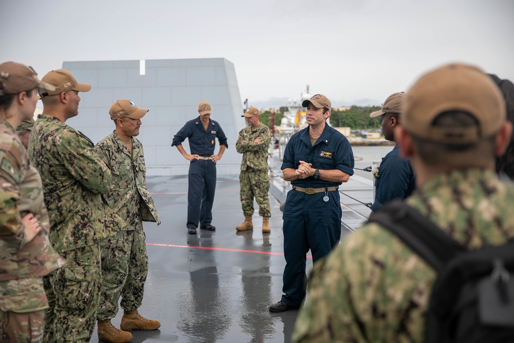 Rear Admiral Nicholson Visits USS Zumwalt