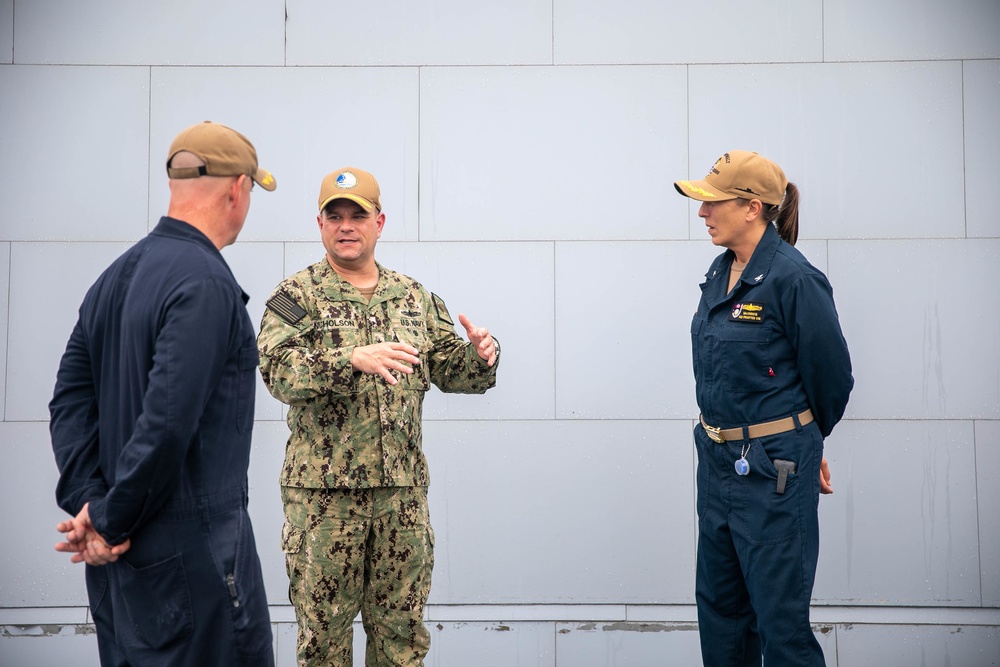 Rear Admiral Nicholson Visits USS Zumwalt