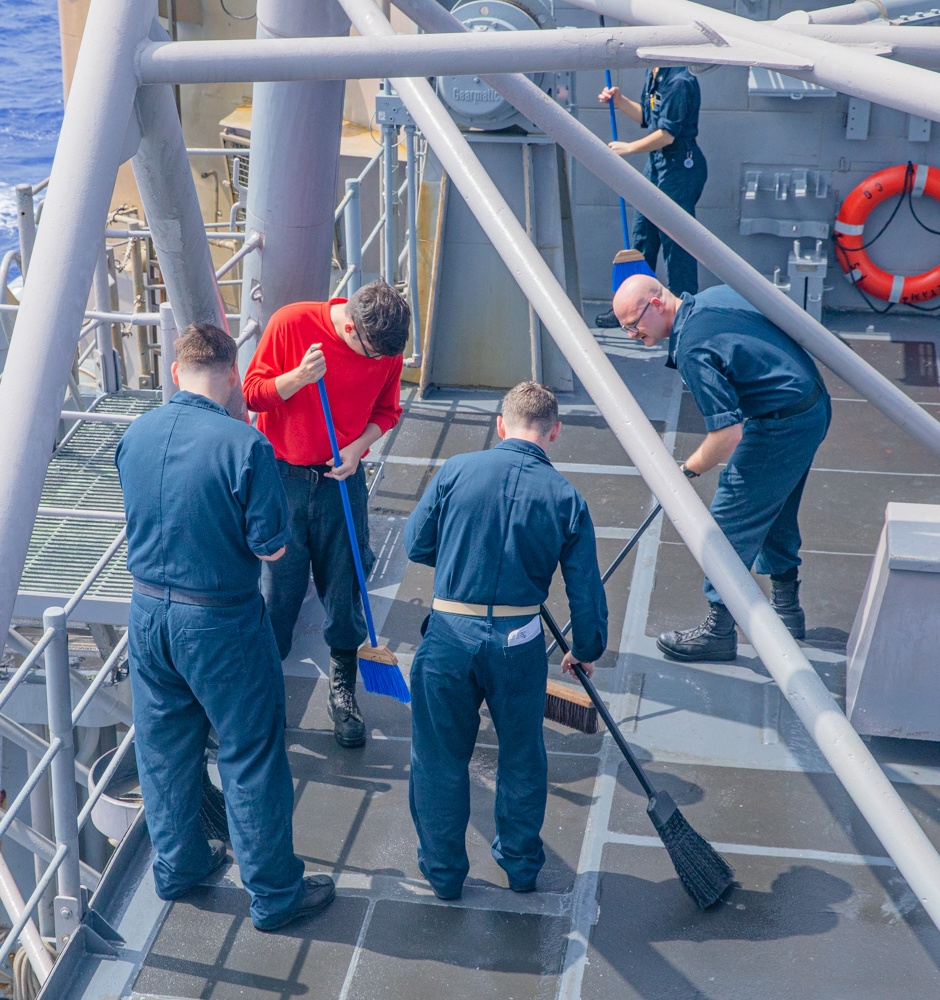 USS Antietam (CG 54) Fresh Water Wash Down