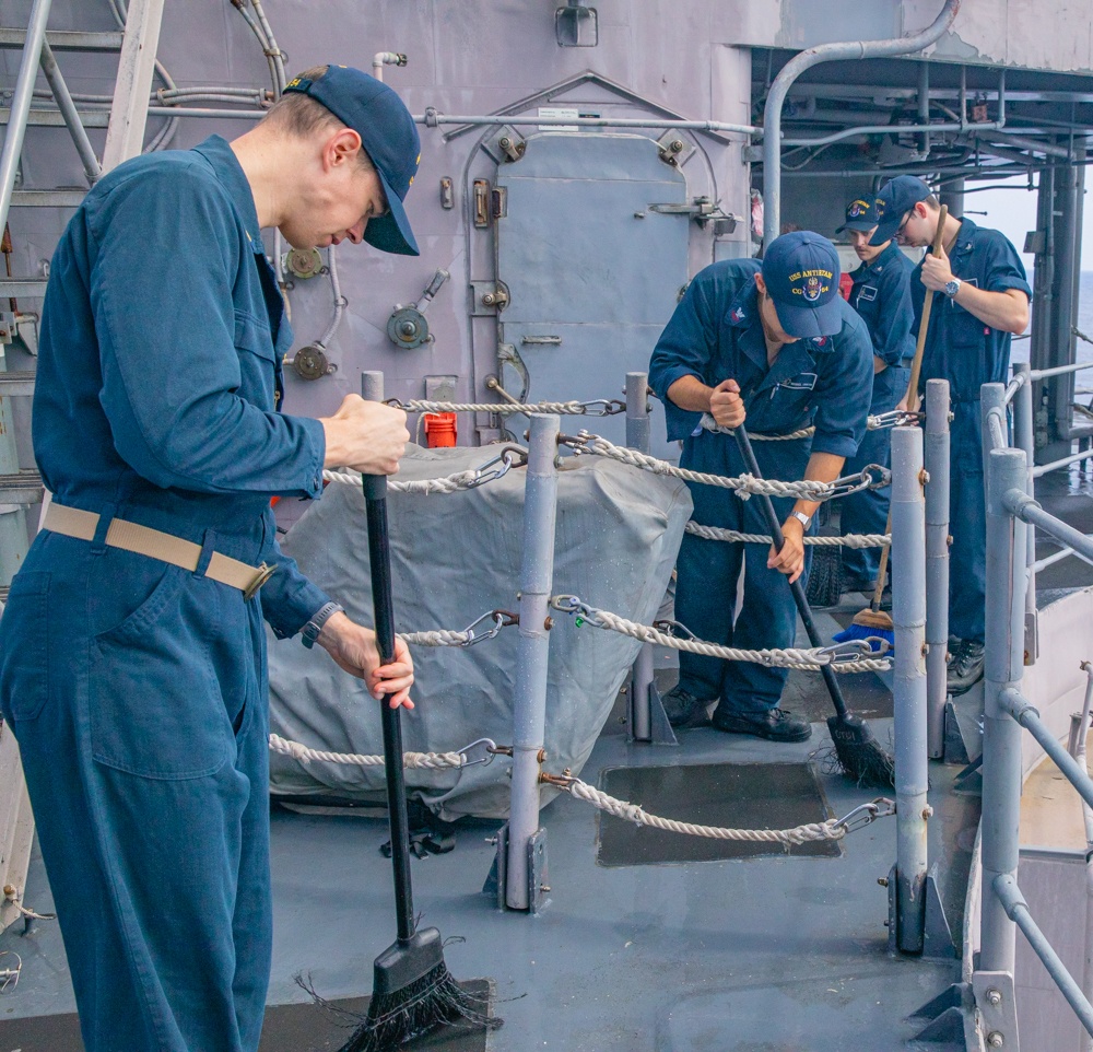 USS Antietam (CG 54) Fresh Water Wash Down