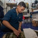 USS Antietam (CG 54) Corpsman Conducts Inventory