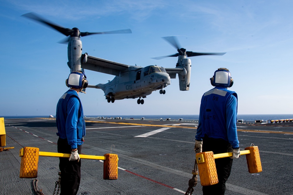 USS America, USS Tripoli Conduct Flight Operations