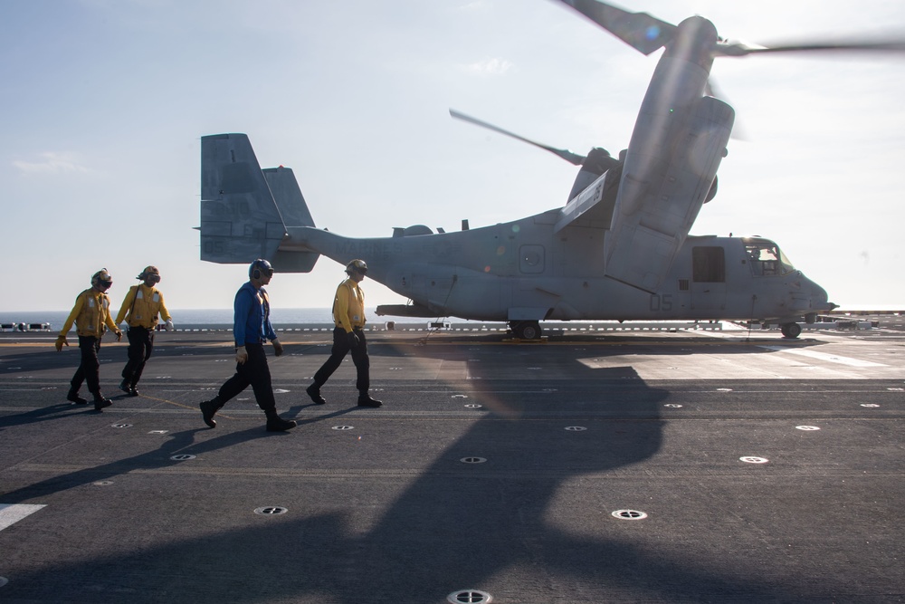 USS America, USS Tripoli Conduct Flight Operations