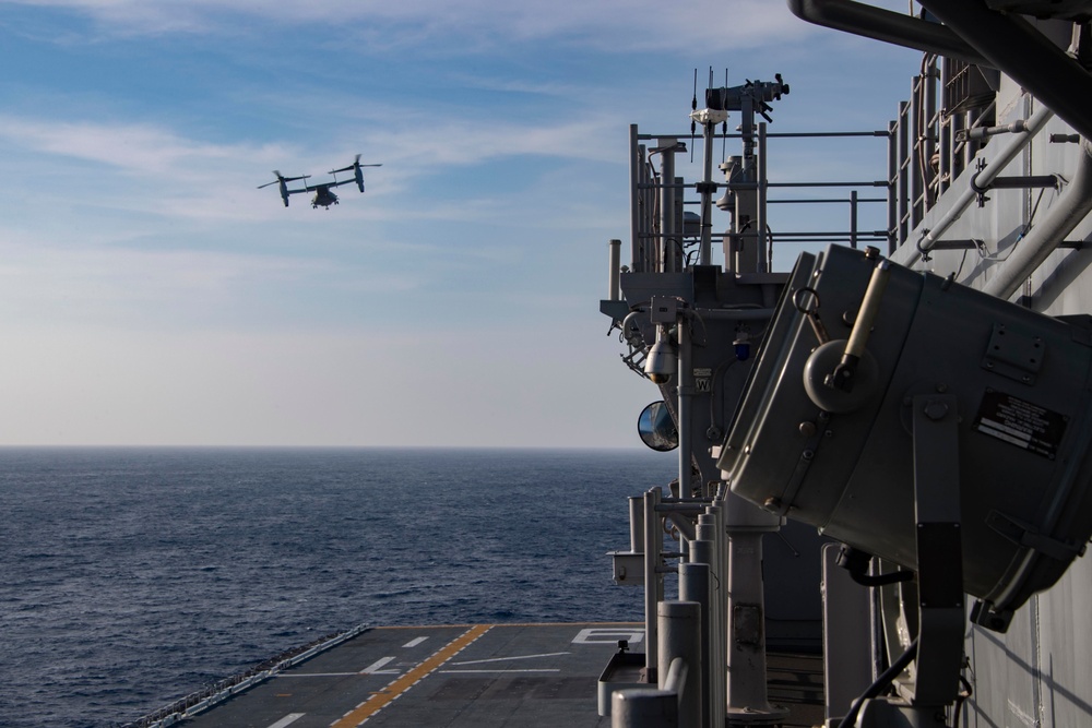 USS America (LHA 6) Conducts Flight Operations