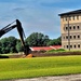 Final exterior grading takes place at fiscal year 2020-funded barracks project at Fort McCoy