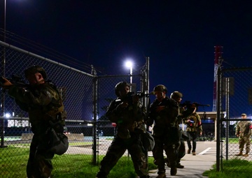 Wolf Pack defenders MOPP up adversaries