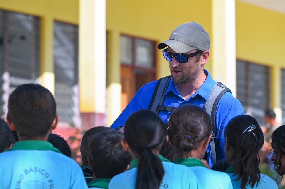 Participants of Pacific Angel 22-4 donate school supplies to children of Baucau