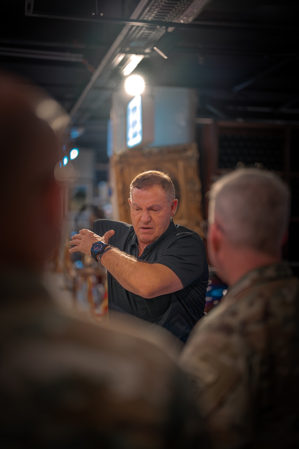 10TH AAMDC commanding general meets Lt. Col. Moshe Levy during a visit to Israel