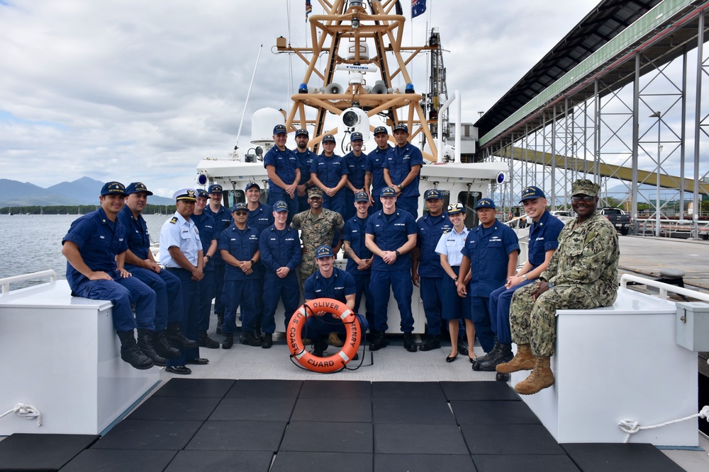 U.S. Coast Guard conducts port visit in Cairns, Australia