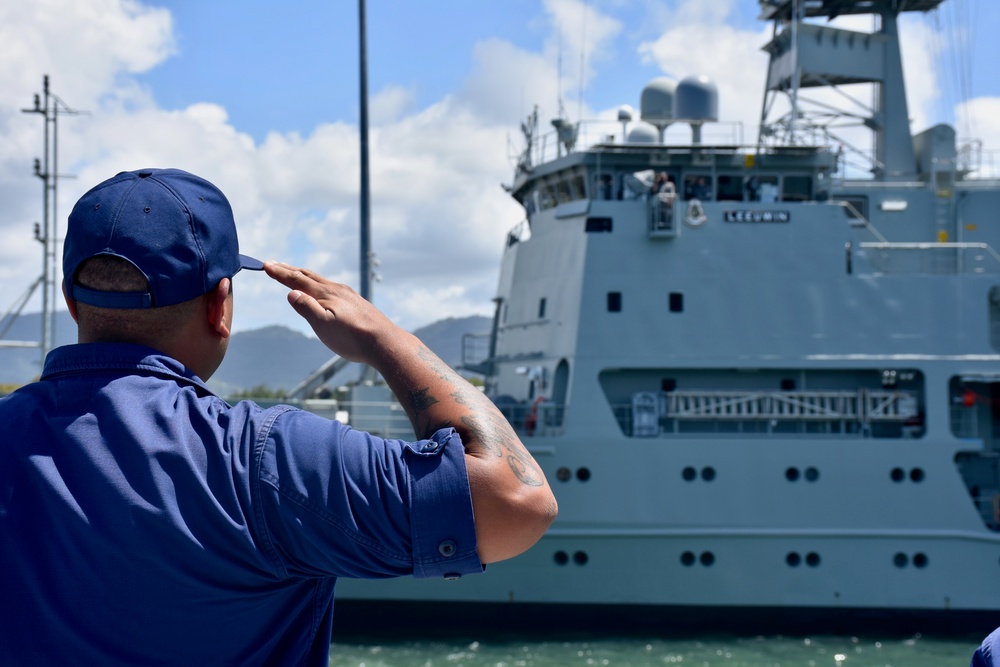U.S. Coast Guard departs Cairns, Australia