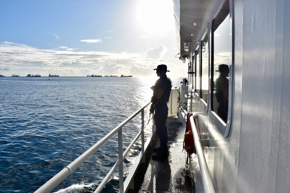 U.S. Coast Guard arrives to Federates States of Micronesia
