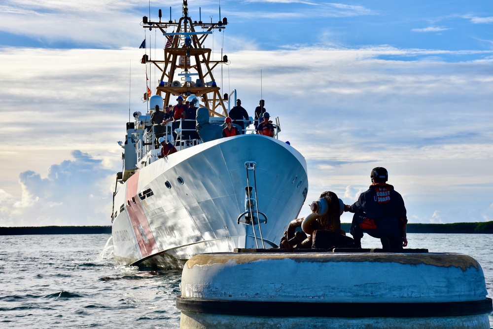 U.S. Coast Guard cutter arrives to Guam after expeditionary patrol