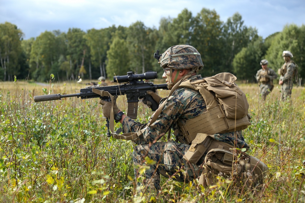 U.S. Marine Infantry Live Fire in Sweden