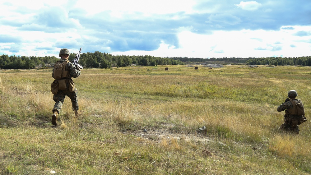 U.S. Marine Infantry Live Fire in Sweden