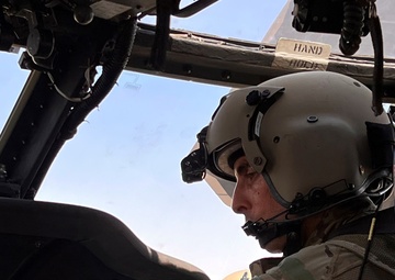 3-142nd AHB Trains Dust Landings in Kuwait