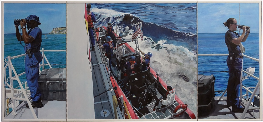 US Coast Guard Art Program 2019 Collection, Ob ID# 201924, &quot;Guardians of the Puerto Rican Coast,&quot; Robert Selby (24 of 40)
