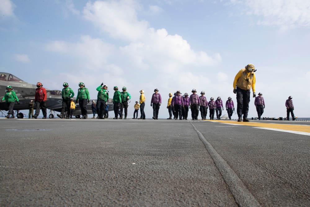 USS Tripoli Co Flies with HSC 23.