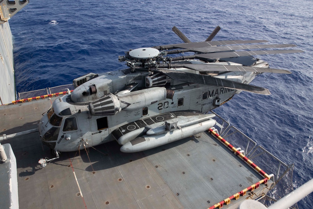 USS Tripoli Co Flies with HSC 23.