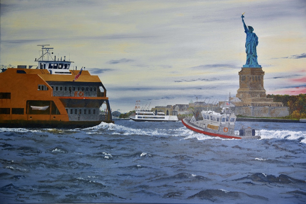 US Coast Guard Art Program 2020 Collection, Ob ID# 202001, &quot;Homeland protection,&quot; Daven Anderson (1 of 30)