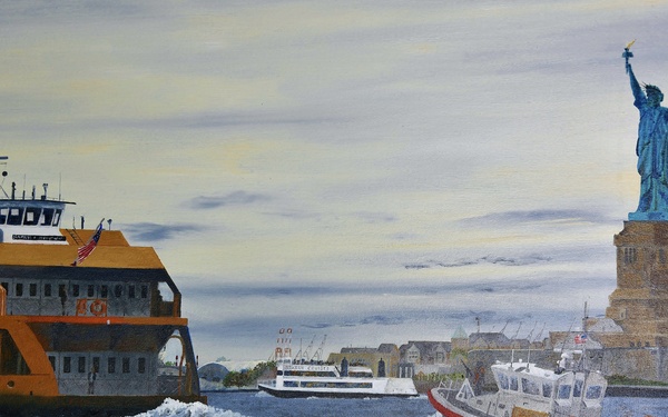 US Coast Guard Art Program 2020 Collection, Ob ID# 202001, &quot;Homeland protection,&quot; Daven Anderson (1 of 30)