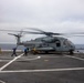 CH-53E Super Stallion conduct a resupply at sea on the Anchorage