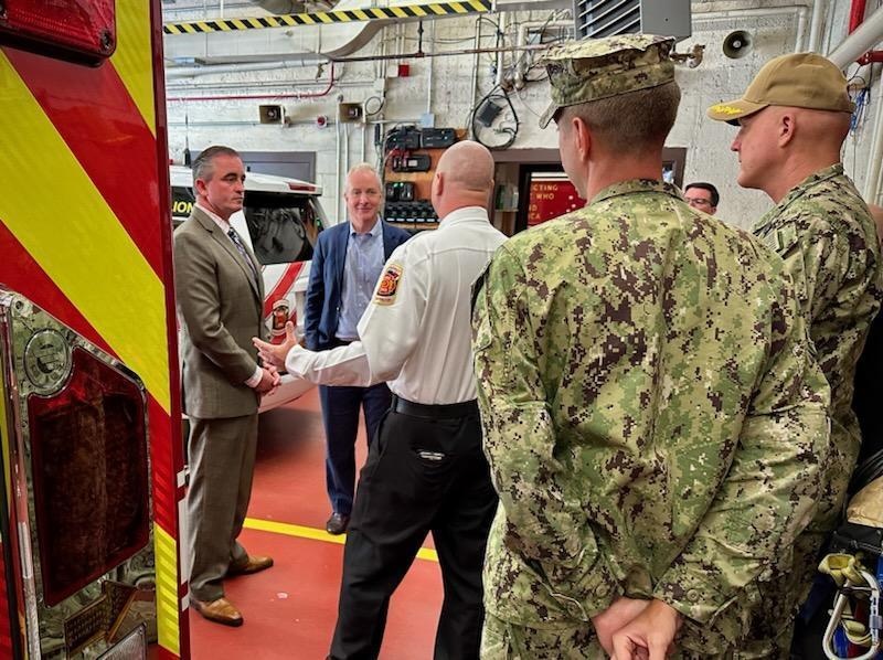 Naval Support Activity Bethesda Hosts Community Leaders for Update on Fire Station