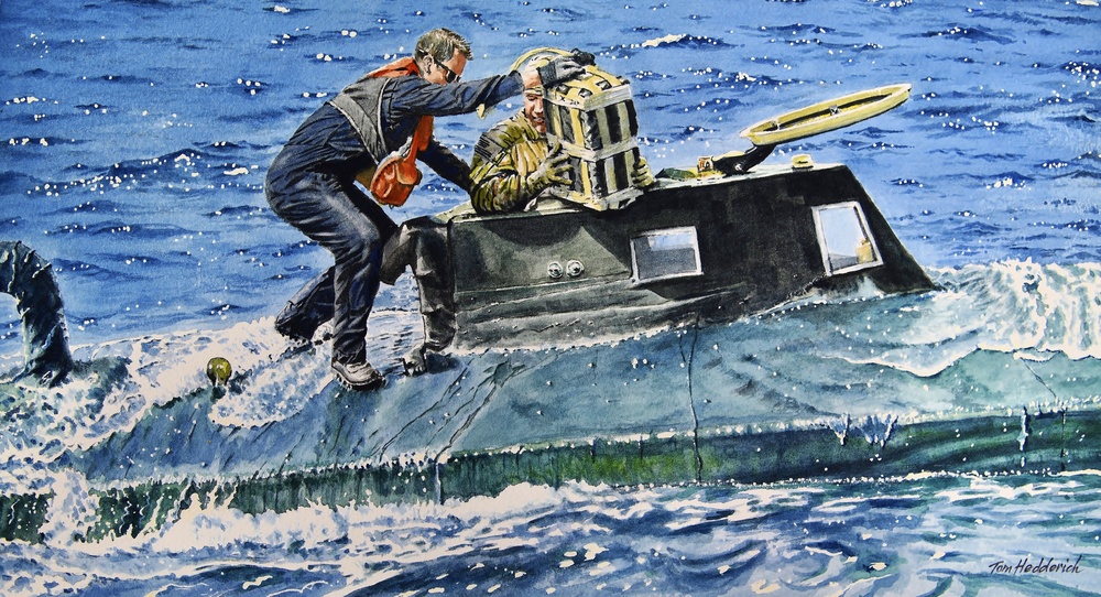 US Coast Guard Art Program 2020 Collection, Ob ID# 202014, "Valiant effort," Tom Hedderich (14 of 30)