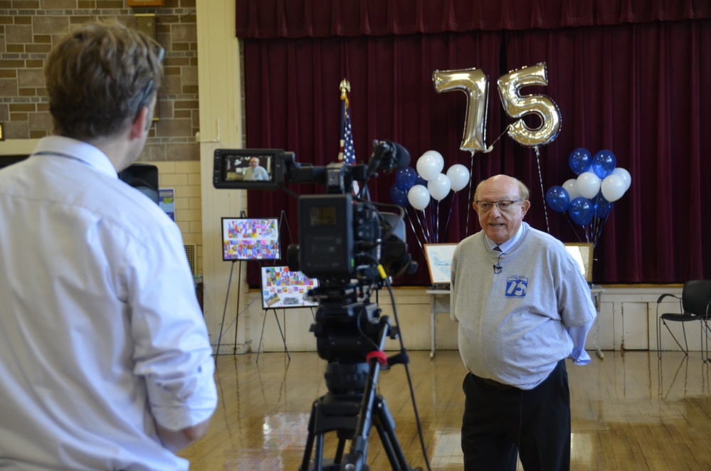 Principal Norman Burgess is interviewed by Chicopee Public TV