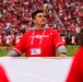 Airmen support San Francisco 49ers’ pre-game flag unfurling