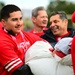 Airmen support San Francisco 49ers’ pre-game flag unfurling