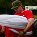 Airmen support San Francisco 49ers’ pre-game flag unfurling