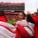 Airmen support San Francisco 49ers’ pre-game flag unfurling