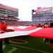 Airmen support San Francisco 49ers’ pre-game flag unfurling