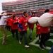 Airmen support San Francisco 49ers’ pre-game flag unfurling
